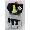 Image 1 : TEAM CANADA BLACK WORK GLOVES - LOT OF 2