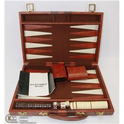 ATTACHÉ STYLE BACKGAMMON GAME.