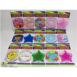 BUNDLE OF ASSORTED BALLOONS