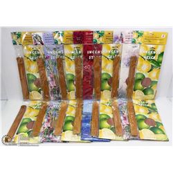 BUNDLE OF INCENSE STICKS AND STANDS