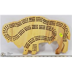 HANDMADE BISON CRIBBAGE BOARDS