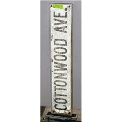 VINTAGE 1950S STREET SIGN.