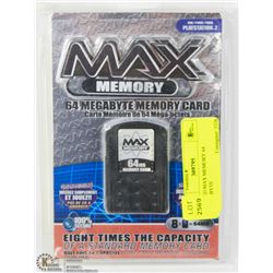 SEALED MAX MEMORY 64 MEGABYTE