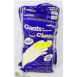RUBBER GLOVES MEDIUM LOT OF 12