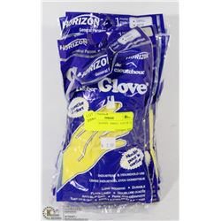 RUBBER GLOVES   SMALL  LOT OF 12
