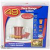 Image 1 : NEW 49PC STORAGE SYSTEM INCLUDES CONTAINERS,