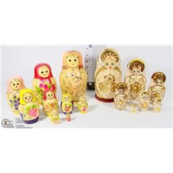 SET OF 2 VINTAGE WOODEN