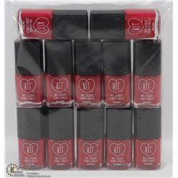 LOT OF 12 KIT NAIL LACQUER (15ML) BOTTLES