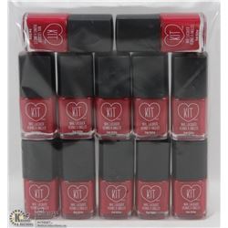 LOT OF 12 KIT NAIL LACQUER (15ML) BOTTLES