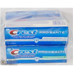 LOT OF ASSORTED CREST TOOTHPASTE