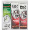 Image 1 : LOT OF DEEP RELIEF PAIN RELIEF PRODUCTS
