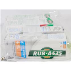 LOT OF ASSORTED PAIN RELIEF PRODUCTS