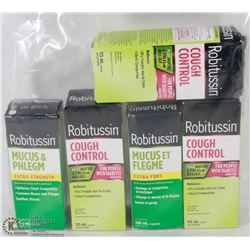 LOT OF ASSORTED ROBITUSSIN MEDICINES