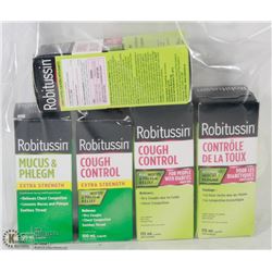 LOT OF ASSORTED ROBITUSSIN MEDICINES