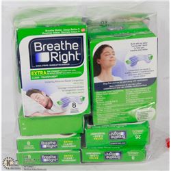 LOT OF BREATHE RIGHT NASAL STRIPS