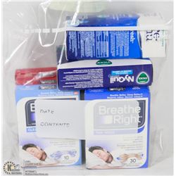 LOT OF ASSORTED NIGHT SLEEP RELIEF PRODUCTS