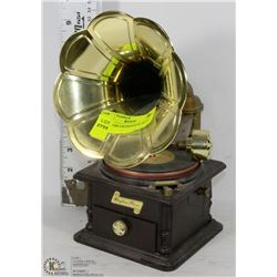 MINIATURE GRAMOPHONE MUSIC BOX.