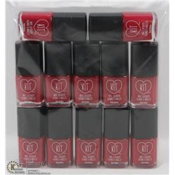 LOT OF 12 KIT NAIL LACQUER (15ML) BOTTLES