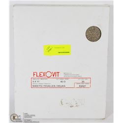 25 PACK OF 9 X 11 FLEX O VIT 40-D GRIT SAND PAPER