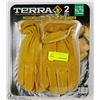 Image 1 : 2 PAIRS OF TERRA X LARGE COWHIDE LEATHER GLOVES