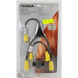 NOMA 14 GAUGE POWER CORD ADAPTOR SET