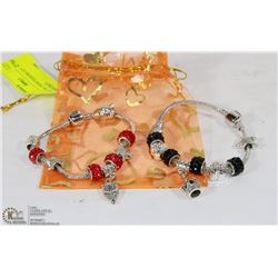 LOT OF 2 NEW PANDORA STYLE BRACELET