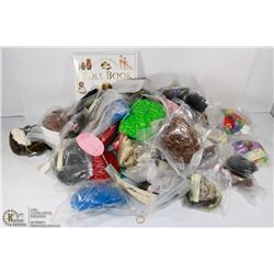 X-LARGE BOX OF VINTAGE DOLL WIGS 50 PLUS