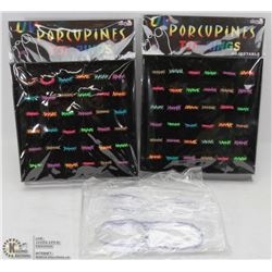 TWO PORCUPINES TOE RINGS - RETAIL DISPLAY