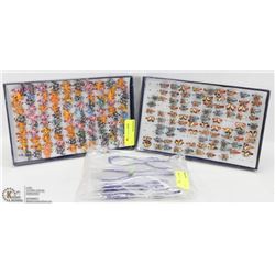 TWO DISPLAYS OF ASSORTED FASHION RINGS SOLD WITH