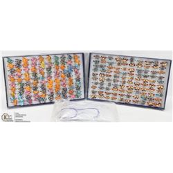 TWO DISPLAYS OF ASSORTED FASHION RINGS SOLD WITH