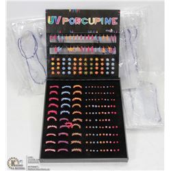 PORCUPINE FASHION JEWELRY SOLD WITH THREE