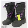 Image 1 : BRAND NEW PURPLE AND BLACK WINTER BOOTS SIZE 11