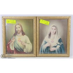 PAIR OF RELIGIOUS PICTURES