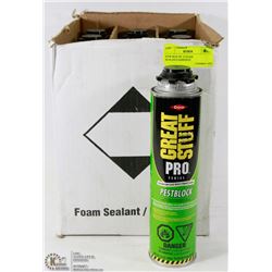 NEW BOX OF 12 FOAM SEALANT/ADHESIVE