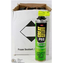 NEW BOX OF 12 FOAM SEALANT/ADHESIVE