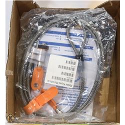 LOT OF 3 NOTEBOOK LOCKS WITH KEYS