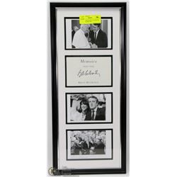 91) BRIAN MULRONEY AUTHENTIC SIGNED FRAMED PIC