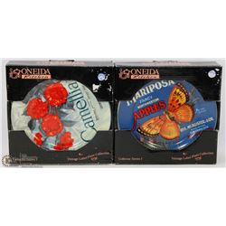 SET OF 2 ONEIDA VINTAGE LABEL