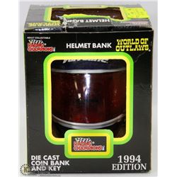 81)WORLD OF OUTLAWS DIE CAST BANK STEVE KINSER