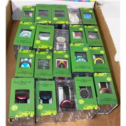 LOT OF 20 NEW ASSORTED SHAGWEAR WATCHES