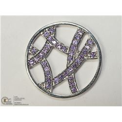 2) SILVER CUBIC ZIRCONIA "HOT DIAMONDS" PENDANT