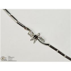 6) SILVER CUBIC ZIRCONIA BRACELET
