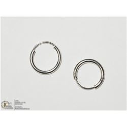 29) 14KT WHITE GOLD BABY EARRINGS