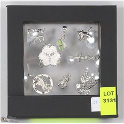 31) STERLING SILVER 8 PENDANTS
