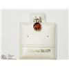 Image 1 : 34) SILVER GENUINE GARNET PENDANT