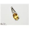 Image 1 : 38) SILVER CITRINE PENDANT