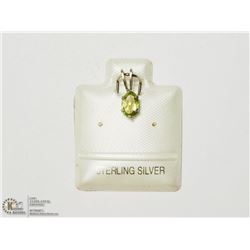 41) SILVER GENUINE PERIDOT PENDANT