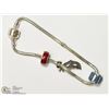 Image 1 : 48) SILVER PANDORA BRACELET WITH FASHION PENDANTS