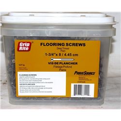 PAIL OF GRIP-RITE FLOORING SCREWS 1-3/4" X 8