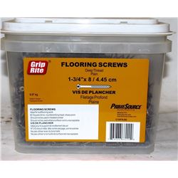 PAIL OF GRIP-RITE FLOORING SCREWS 1-3/4" X 8